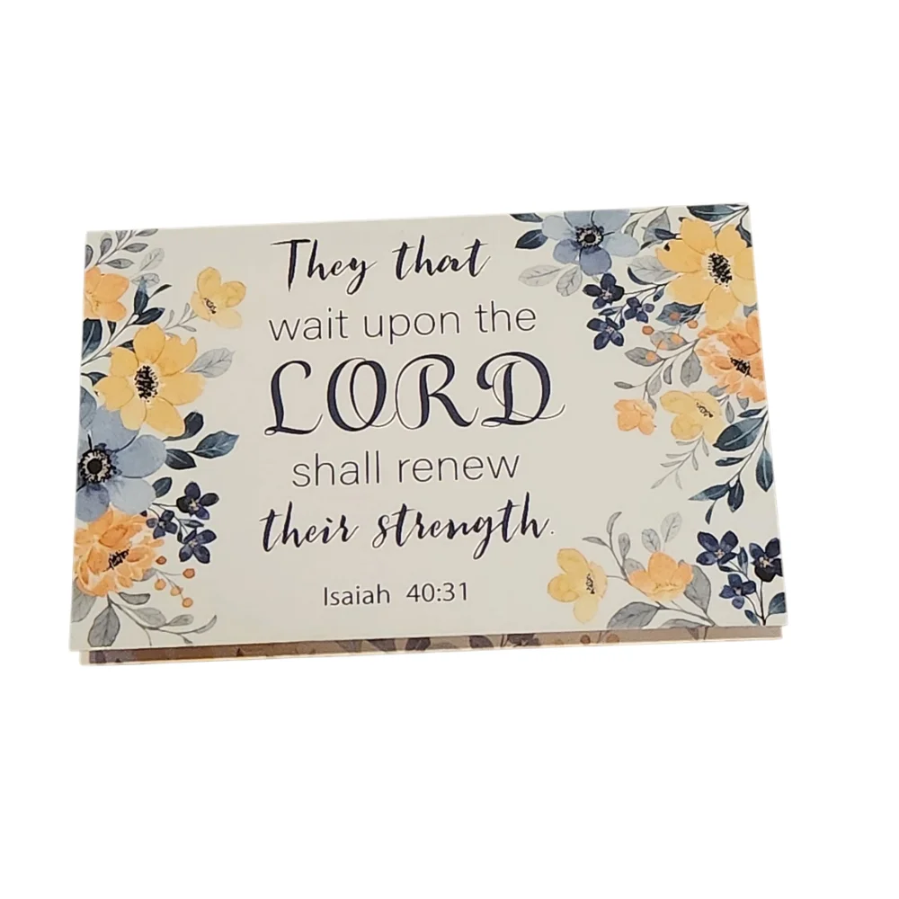 24 Piece Gersonial Christian Floral Scripture Greeting Cards Set